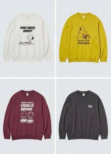 Sweatshirt en coton Uniqlo UT Peanuts - Disponible en 4 coloris, Du XS au XL à 14.9 €