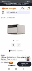Vidéoprojecteur home cinéma XGIMI Horizon Ultra à 1099 €