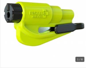 Porte-clés de survie Resqme - jaune, orange, noir à 7.99 €