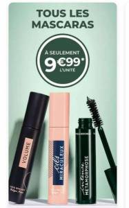 Sélection de Mascaras Yves Rocher à 9,99€ à 9.99 €