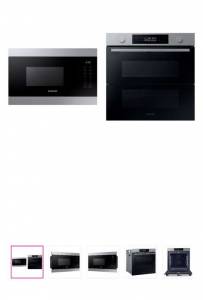 Four Samsung Dual Cook Pyrolyse Série 4 + Micro-ondes solo encastrable - coloris inox à 699.99 €