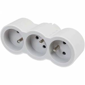 LEGRAND Triplite FB 3x2P+T standard prises frontales - Blanc et gris à 4.75 €