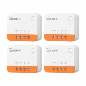 Pack de 4 Interrupteur Intelligent Sonoff Zbminil2 ZigBee - Sans fil neutre requis, 6A/1440W, Compatible Home Assistant, ZigBee Hub Requis à 45.67 €