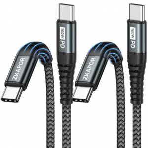 Zkapor lot de 2 câbles usb c 2 mètres 100W à 8.11 €