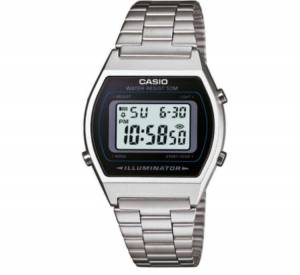 Montre Casio B640WD-1AVEF Vintage Acier Inoxydable, LED, Chronomètre, Alarme, Étanche 5 ATM à 25 €