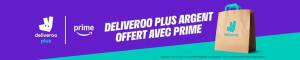 Abonnement Deliveroo Plus offert pendant 1 ans à 0 €