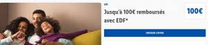 70 E de remise sur votre facture EDF pour un nouveau contrat d’électricité et 30E supplémentaire avec un contrat gaz ( avec Lidl plus ) à 0 €