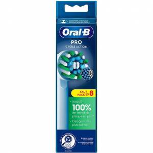 Lot de 8 brossettes ORAL-B Cross action à 14.99 €