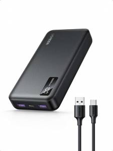 Batterie externe UGREEN 20000 mAh - 22.5W, charge rapide, 3 ports (Vendeur tiers) à 21.59 €