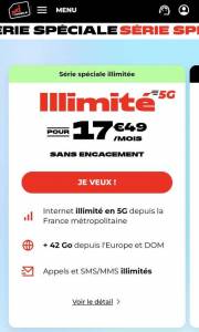 Forfait NRJ MOBILE ILLIMITÉ 17,49€ à 17.49 €