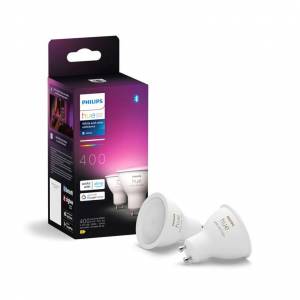 Lot de 2 ampoules led GU10 Philips hue white and color à 54.99 €