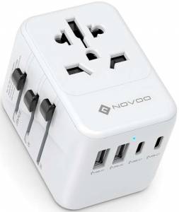 Adaptateur Novoo Prise Universelle PD 21W avec 2 USB et 2 Type C (vendeur tiers) à 14.24 €