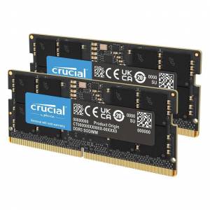 Kit de mémoire SO-DIMM DDR5 Crucial - 32 Go, 5600 MT/s, CAS46 à 1,1V à 90.74 €
