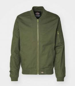 Blouson Bomber Dickies Hughson Kaki, Tailles du XS au L (Noir à 40€) à 32 €