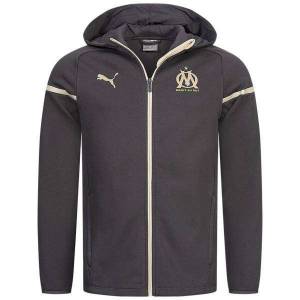 Sweat à capuche PUMA Olympique de Marseille - Gris, du XS au XL (deporte-outlet.es) à 19.99 €