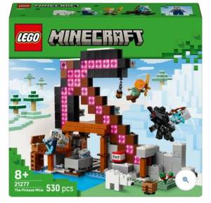 Lego Minecraft mine en forme de pioche à 37.99 €