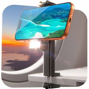 Support téléphone LISEN pour avion avec lumière mains libres à 5.94 €