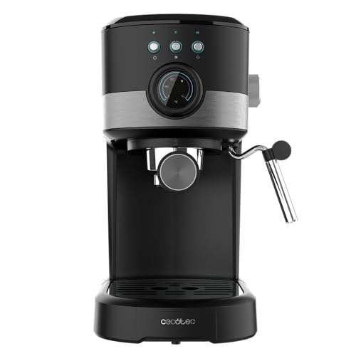 Machine à Café Cecotec Express Power Espresso 20 Pecan Pro - 1100W, Technologie ForceAroma, 20 Bars, Vaporisateur Orientable, Bras Double à 69.9 €