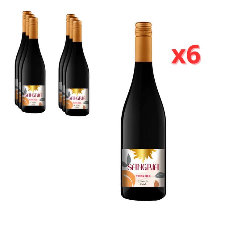 Conde de Caralt Sangría 6x75cl (Total 4,5 L) à 5.99 €