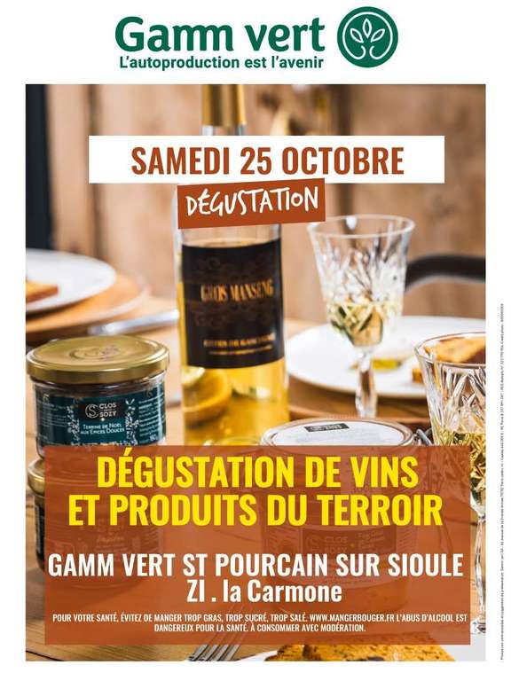 Dégustation Gratuite de Vins et Produit du Terroir - Saint-Pourçain-sur-Sioule (03) à 0 €