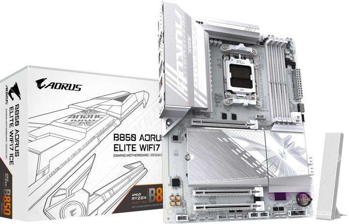 Carte Mère Gigabyte B850 AORUS Elite WIFI7 ICE à 210.85 €