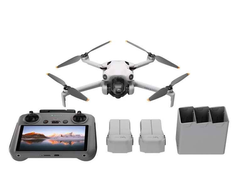Drone DJI Mini 4 Pro Fly More Combo avec DJI RC-2 (Frontaliers Allemagne) à 755.47 €