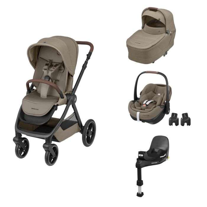 Maxi Cosi - Poussette Trio Oxford Pebble 360 Pro2 Nacelle Sense Twillic Truffle Base 360 Pr à 1152.95 €