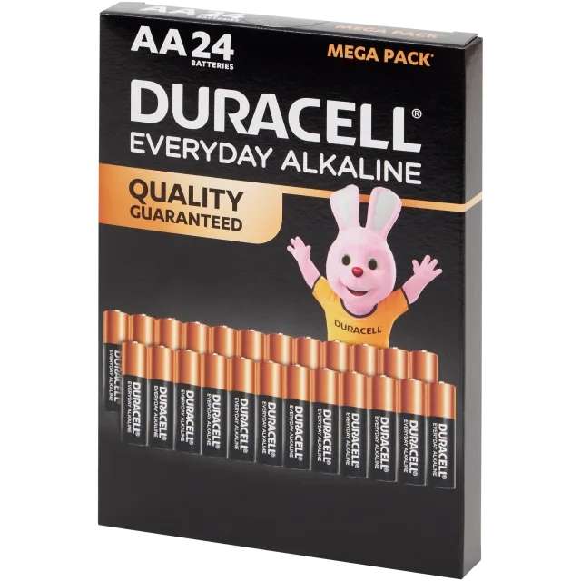 Lot de 24 piles duracell LR03 ou LR06 à 9.88 €