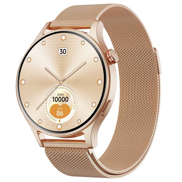 Montre Connectée Fitpolo Smartwatch-AR01-Black avec Appel Bluetooth (via coupon + remise au panier, Vendeur Tiers) à 23.99 €