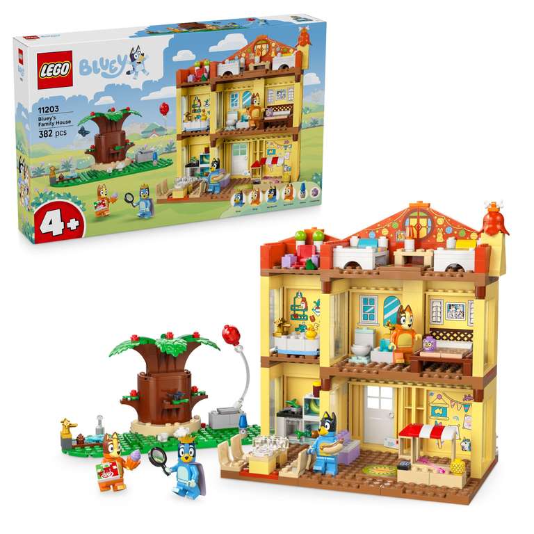 LEGO Bluey 11203 - La maison de famille de Bluey (Via Remise Panier) à 41.28 €