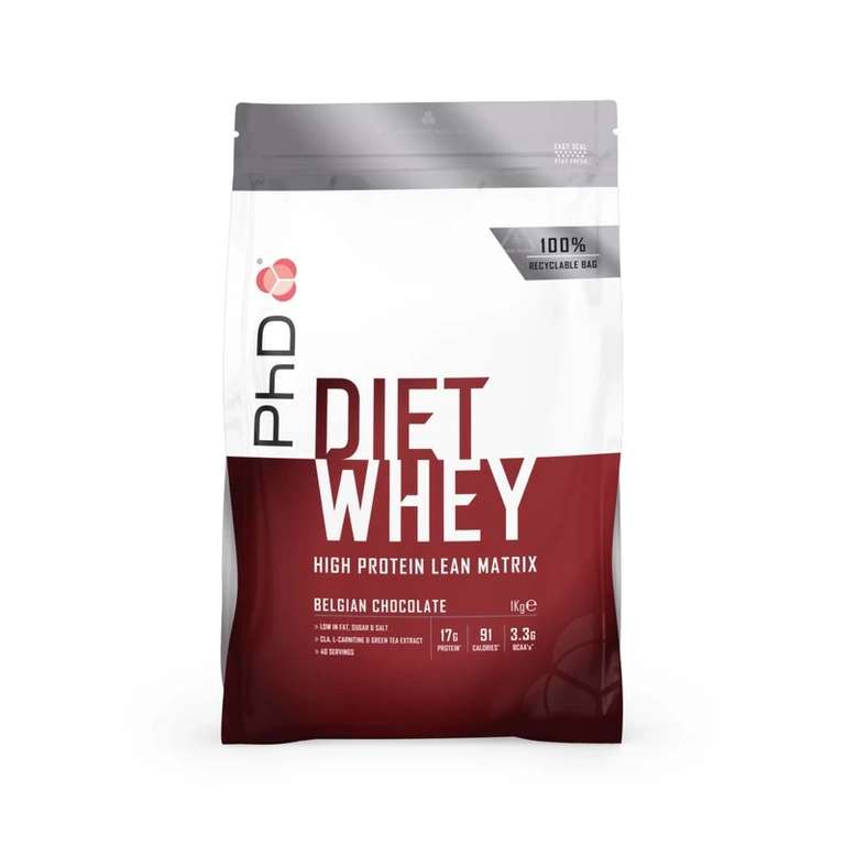 Poudre Diet Whey (Belgian Chocolate - 1 kg) à 15.99 €