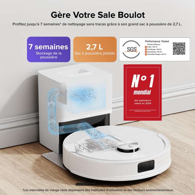Set Aspirateur Robot Laveur avec Station Roborock Q10 S5+ (vendeur tiers) à 299.99 €