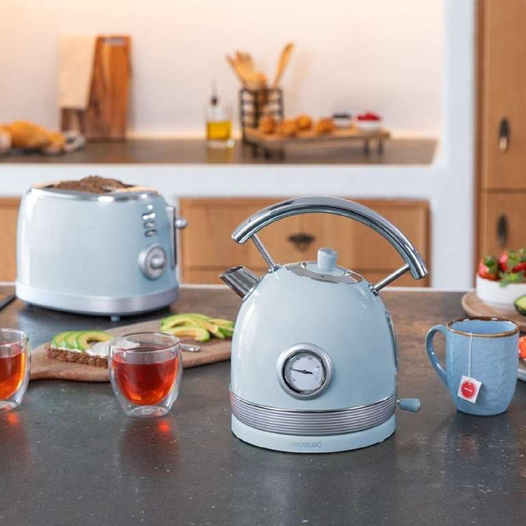 Cecotec Bouilloire Thermosense 420 Vintage Light Blue à 29.9 €