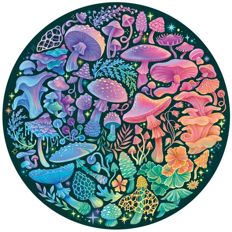 Ravensburger - Puzzle Adulte - Puzzle Rond 500 pièces - Champignons (Circle of Colors) à 11.83 €