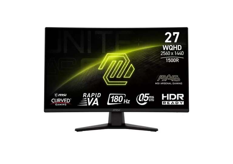 Ecran PC Gamer MSI MAG 274CQF Incurvé 27'' RAPID VA à 149.99 €