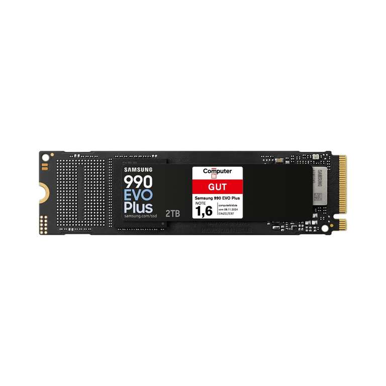 SSD Interne Samsung 990 EVO Plus 2 To - NVMe M.2 PCIe 4.0x4 (Via remise au paiement) à 107.56 €