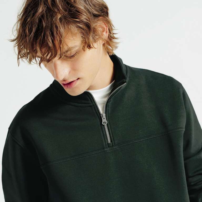 Sweat col montant zippé à 18 €