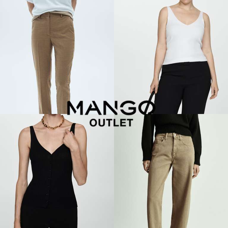 Sélection d'articles Mango Outlet en promotion - Ex : pantalon imprimé marron (du XXS au XL) à 11.99 €