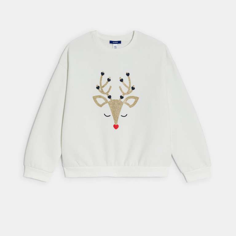 Sweat-shirt enfant Renne Okaidi - Taille 8 ans à 8.99 €