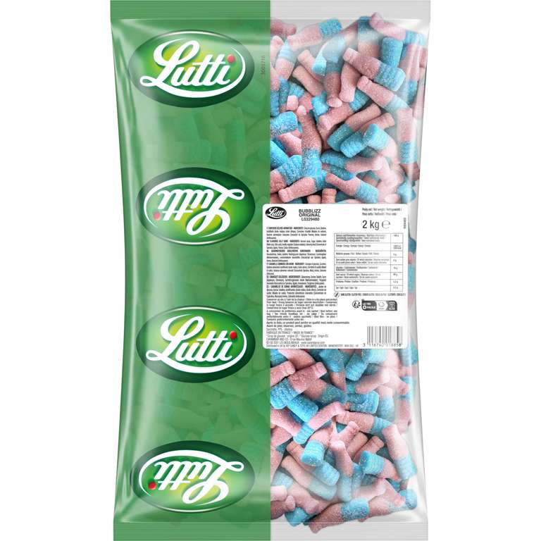Lutti Bubblizz original 2kg - idéal HALLOWEEN à 17.52 €
