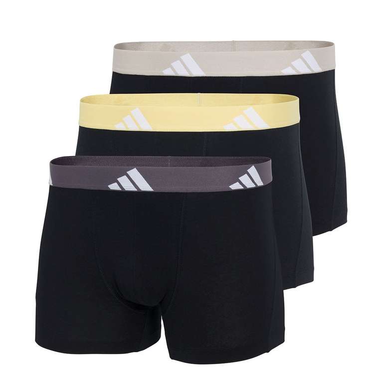Lot de 3 Boxers Adidas Sport Active Flex Cotton, Tailles du S au XXL à 17.47 €
