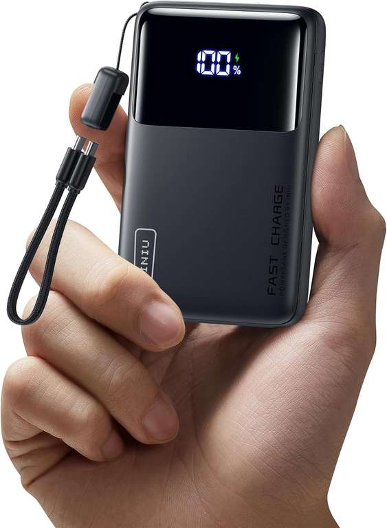 Batterie externe INIU - 10000mAh, 45W, USB C (Vendeur tiers) à 14.27 €