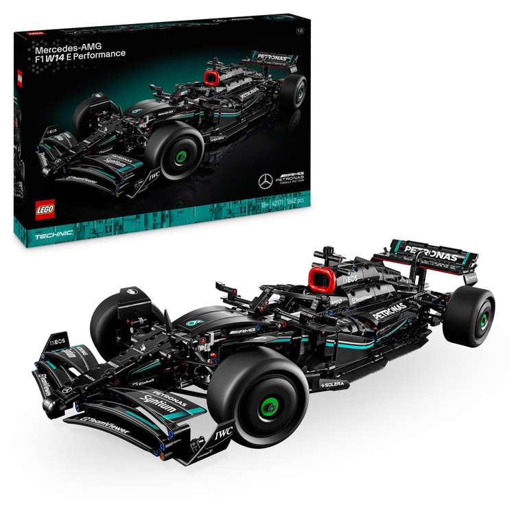 Jeu de construction LEGO Technic 42171 Mercedes-AMG F1 W14 E Performance 1642 pièces (via coupon) à 139.49 €