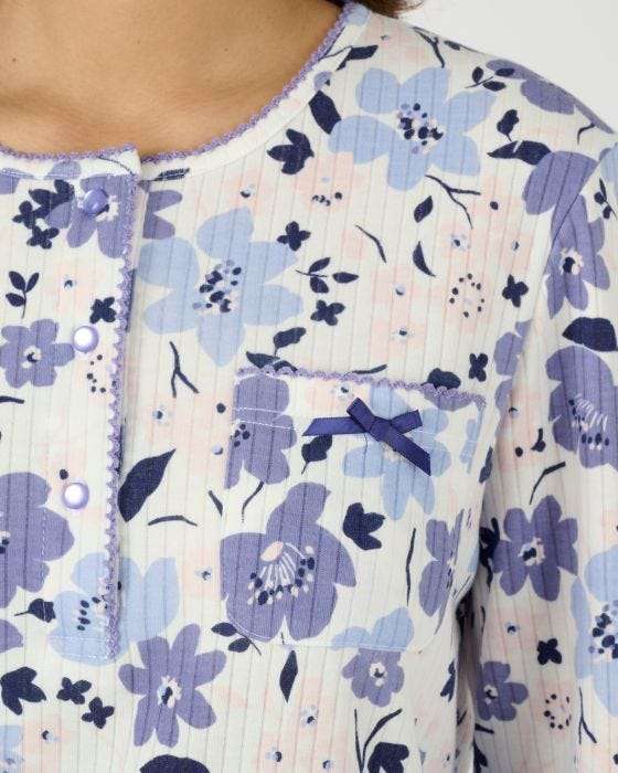 Pyjama maille côtelée, intérieur légèrement gratté à 15.99 €