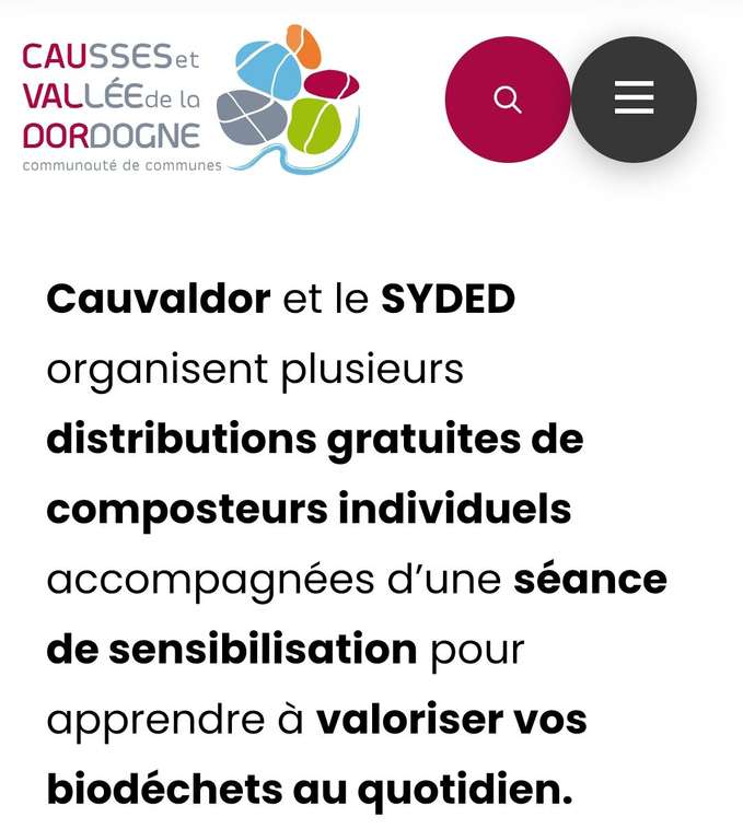 Distribution gratuite de composteur, Souillac, Biars, Gramat à 0 €