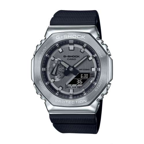 Montre Casio G-SHOCK GM-2100-1AER Analogique-Digitale, Boîtier Acier, Résine Noire, Étanche 20 ATM à 129.98 €