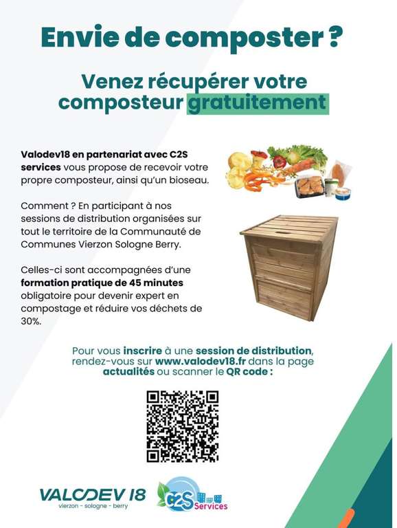 Distribution gratuite de composteurs à Vierzon à 0 €