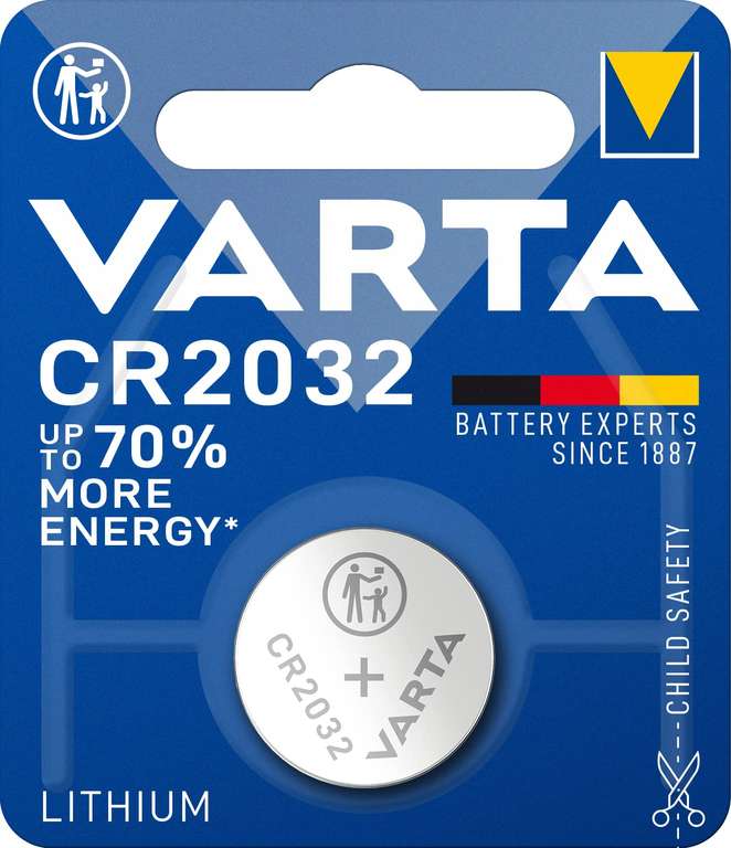 Pile bouton Varta CR2032 à 0.99 €
