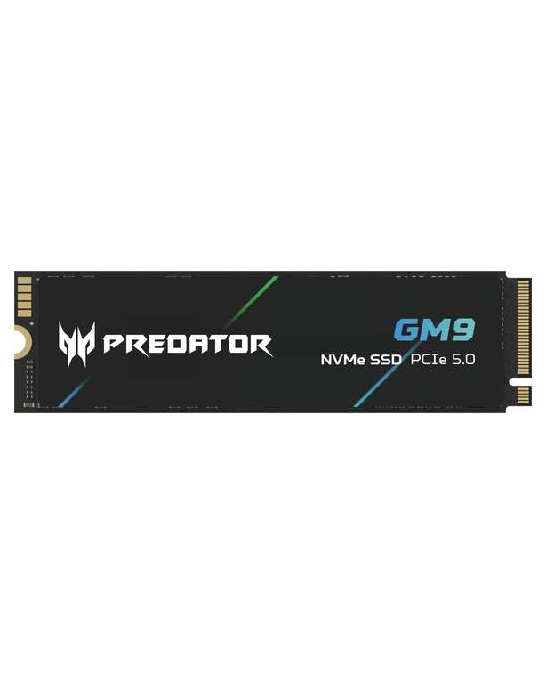 SSD Interne GEN5 M2 NVMe Acer Predator GM9 (DRAM TLC) - 2 To jusqu'à 14 500 Mo/s (Vendeur Tiers) à 174.99 €