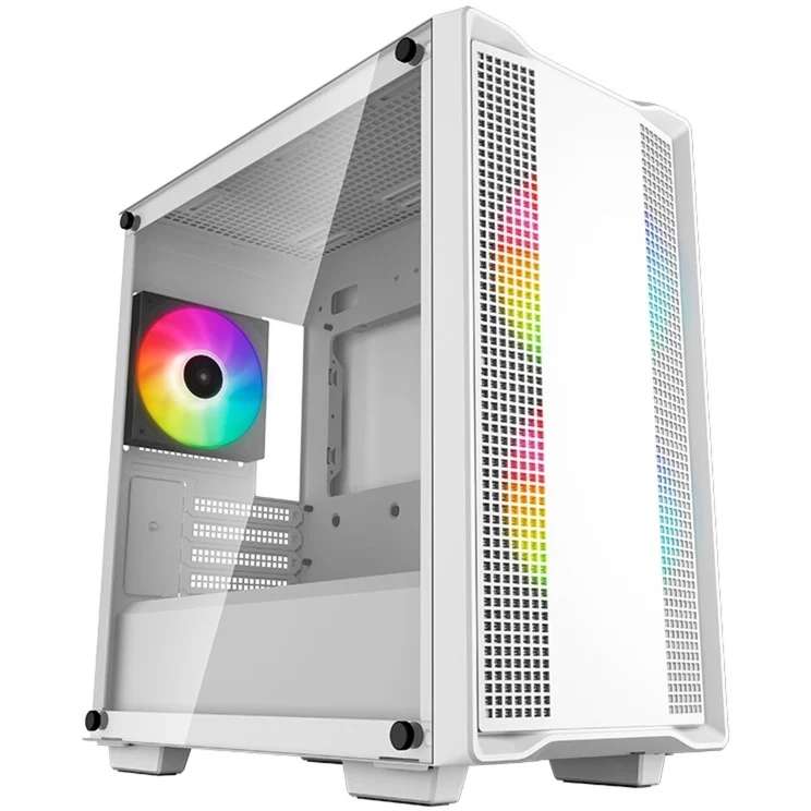 Boitier PC DeepCool CC360 ARGB (Blanc) | 3 ventilateurs inclus, Micro-ATX à 39.9 €